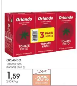 Supermercados Plaza ORLANDO Tomate frito oferta
