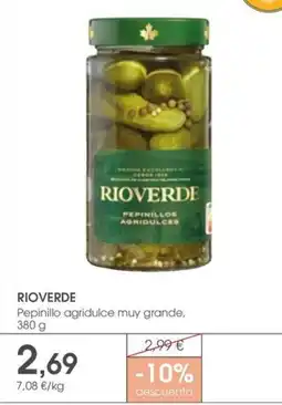 Supermercados Plaza RIOVERDE Pepinillo agridulce muy grande oferta