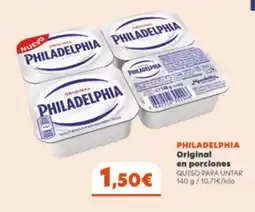 Supermercados Plaza PHILADELPHIA Original en porciones oferta