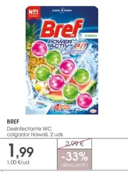 Supermercados Plaza BREF Desinfectante WC colgador Hawaii oferta