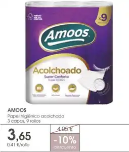 Supermercados Plaza AMOOS Papel higiénico acolchado oferta