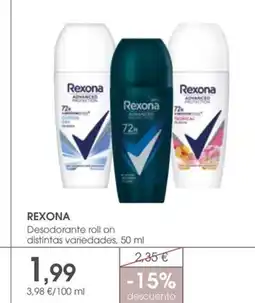 Supermercados Plaza REXONA Desodorante roll on distintas variedades oferta