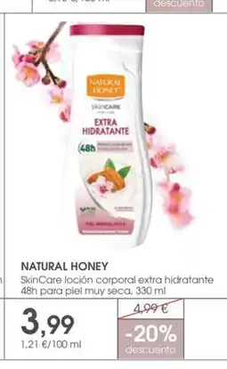 Supermercados Plaza NATURAL HONEY SkinCare loción corporal extra hidratante 48h para piel muy seca oferta