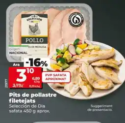 Dia Pits de pollastre filetejats oferta