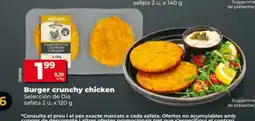 Dia Burger crunchy chicken oferta