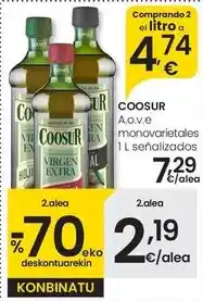 Eroski Coosur - a.o.v.e monovarietales oferta
