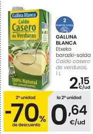 Eroski Gallina blanca - caldo casero de verduras oferta