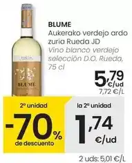 Eroski Blume - vino blanco verdejo seleccion d.o. rueda oferta