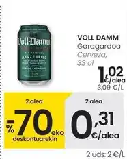 Eroski Voll-damm - cerveza oferta