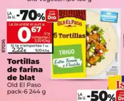 Dia Tortillas de farina de blat oferta