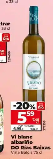 Dia Vi blanc albariño DO Rías Baixas oferta