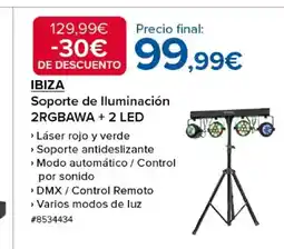 Costco IBIZA Soporte de Iluminación 2RGBAWA + 2 LED oferta