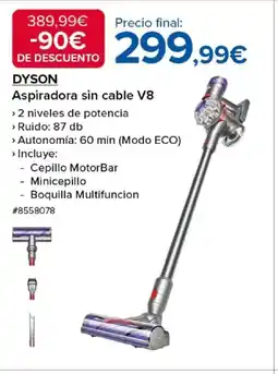 Costco DYSON Aspiradora sin cable V8 oferta