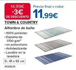 Costco TOWN & COUNTRY Alfombra de baño oferta