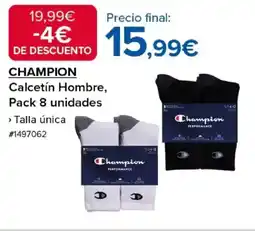 Costco CHAMPION Calcetín Hombre, Pack 8 unidades oferta