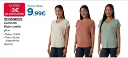 Costco 32 DEGREES Camiseta Mujer cuello pico oferta