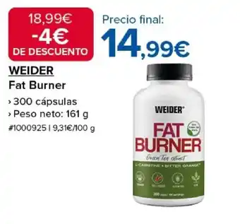 Costco WEIDER Fat Burner oferta