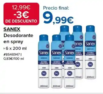 Costco SANEX Desodorante en spray oferta
