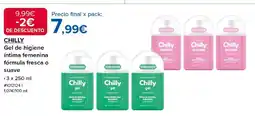 Costco CHILLY Gel de higiene íntima femenina fórmula fresca o suave oferta