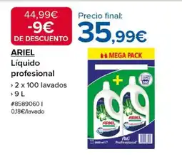 Costco ARIEL Líquido profesional oferta