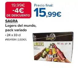 Costco SAGRA Lagers del mundo, pack variado oferta