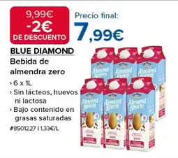Costco BLUE DIAMOND Bebida de almendra zero oferta