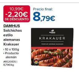 Costco DAMHUS Salchichas estilo alemanas Krakauer oferta