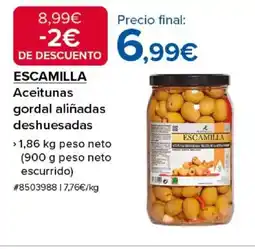 Costco ESCAMILLA Aceitunas gordal aliñadas deshuesadas oferta