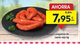 FROIZ Longaniza de carne roja oferta