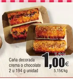 FROIZ Caña decorada crema o chocolate oferta