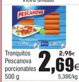 FROIZ Tronquitos Pescanova porcionables oferta