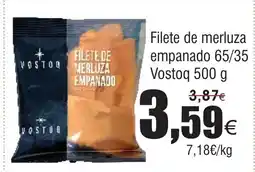 FROIZ Filete de merluza empanado 65/35 oferta