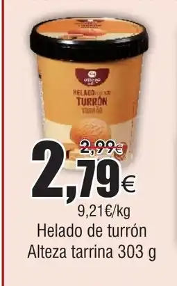 FROIZ Helado de turrón Alteza tarrina oferta