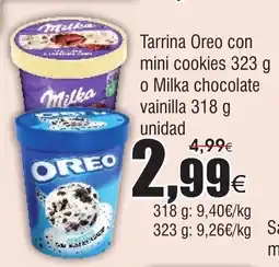 FROIZ Tarrina Oreo con mini cookies oferta