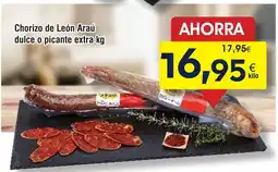 FROIZ Chorizo de León Araú dulce o picante extra oferta