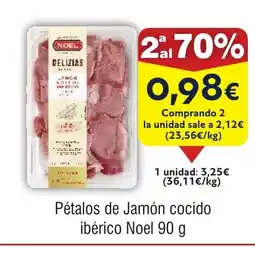 FROIZ Pétalos de Jamón cocido ibérico Noel oferta