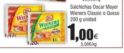 FROIZ Salchichas Oscar Mayer Wieners Classic o Queso oferta