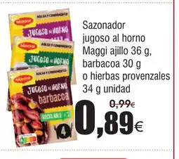 FROIZ Sazonador jugoso al horno Maggi ajillo oferta