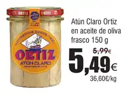 FROIZ Atún Claro Ortiz en aceite de oliva frasco oferta