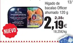 FROIZ Hígado de bacalao Officer ahumado oferta