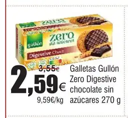 FROIZ Galletas Gullón Zero Digestive chocolate sin oferta