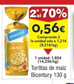 FROIZ Tortitas de maíz Bicentury oferta