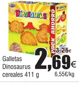 FROIZ Galletas Dinosaurus cereales oferta