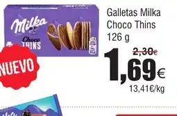 FROIZ Galletas Milka Choco Thins oferta