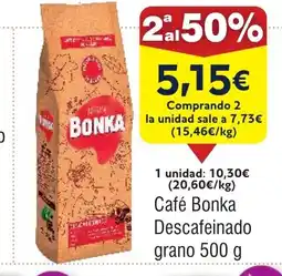 FROIZ Café Bonka Descafeinado grano oferta