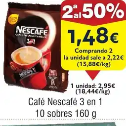 FROIZ Café Nescafé 3 en 1 10 sobres oferta