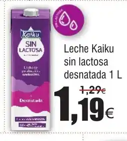 FROIZ Leche Kaiku sin lactosa desnatada oferta