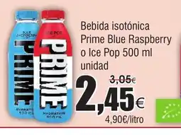 FROIZ Bebida isotónica Prime Blue Raspberry o Ice Pop oferta