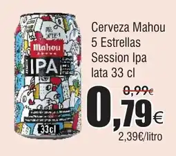 FROIZ Cerveza Mahou 5 Estrellas Session Ipa lata oferta