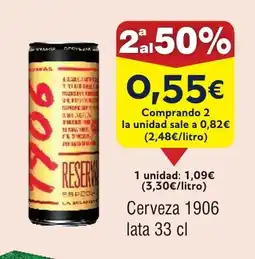 FROIZ 1906 Cerveza oferta